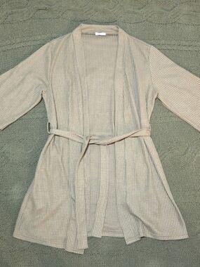Ekouaer Waffle Knit Robe Bathrobe Soft Lightweight